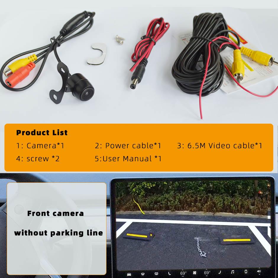 

Автомобильная передняя/задняя резервная камера заднего вида с HD-камерой ночного видения и широкоугольным обзором, водонепроницаемая парковочная камера с цветным монитором для автозаднего вида IMA