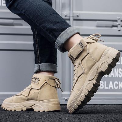 Fashion Men Shoes Spring and Autumn New High Top Men Korean Style Thick Soled Wear Resistant Short Boots Casual Shoes for Women