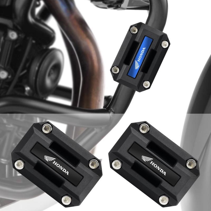 PYYG6 2pcs Motorcycle Engine Bumper Block Engine Guard Block Crash Bar for Honda Honda CRF CB CR XR CRM CBR 250 300 350 400 500 600