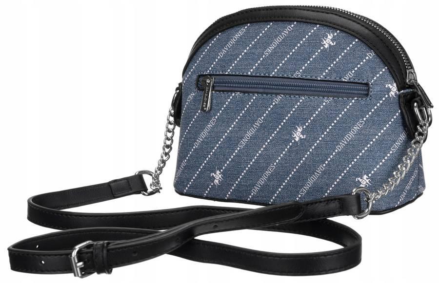 Women's messenger bag made of eco-leather imitating jeans - David Jones