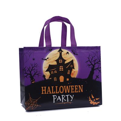 StoBag, for Halloween Party Supplies, Trick or Treat, Children's Gift Bags, Packing Goodies, Eco-friendly Non Woven, 12/30pcs