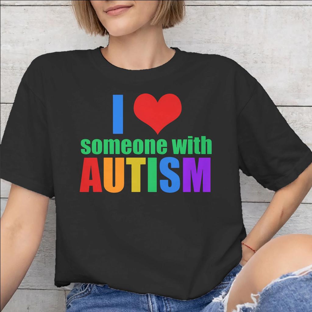 Autism Awareness Respect Love Support Accessories Men Women T Shirt Pure Cotton Tee Printed Tshirt Clothing