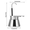 Edelstahl Mokka Kaffeekanne Handaufguss Herdplatten Espresso Maker Für Zuhause Büro