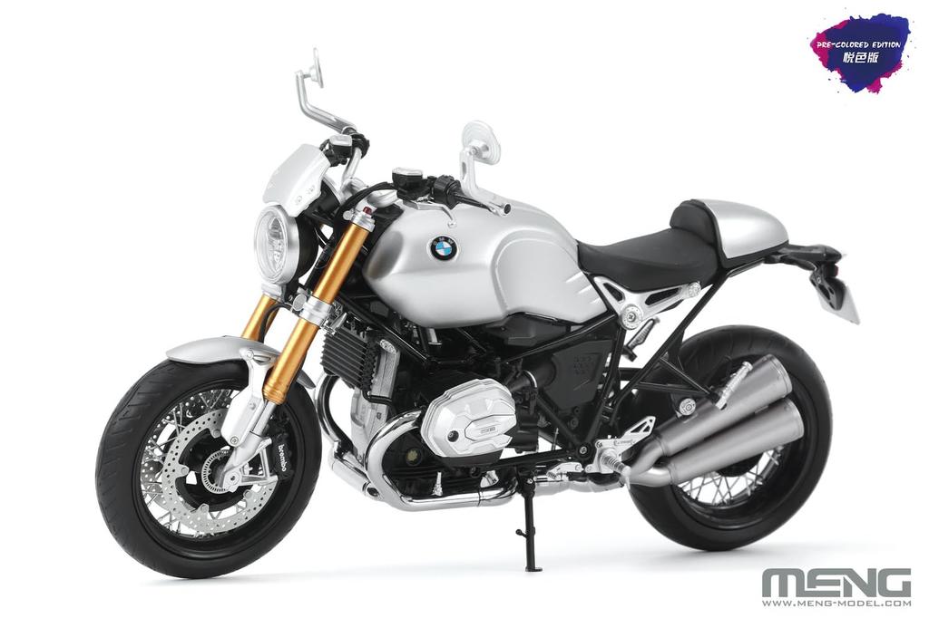 GSI Creos Monmodel Scale BMW R nineT Option 719 Aluminum Molded Plastic Model 1/9 (Multicolor Version) MMT-003V (Motorcycle)