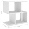 Vidaxl Szafka Nocna, Biała, 50X30X51,5 Cm, Materiał Drewnopochodny