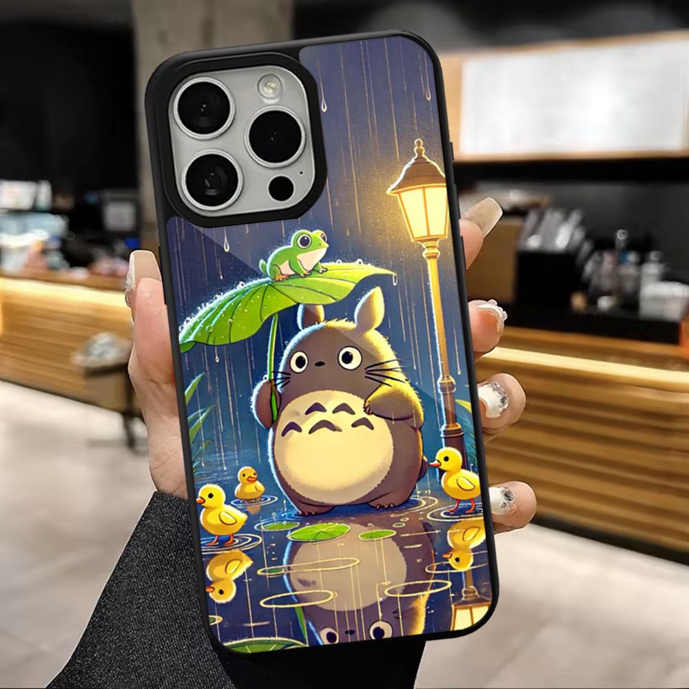 Anime T-Totoro-ES Cute Phone Case For iPhone 16,15,14,13,12,11,Pro,Max,Plus,Mini,Magsafe,Magnetic Wireless Charging Case