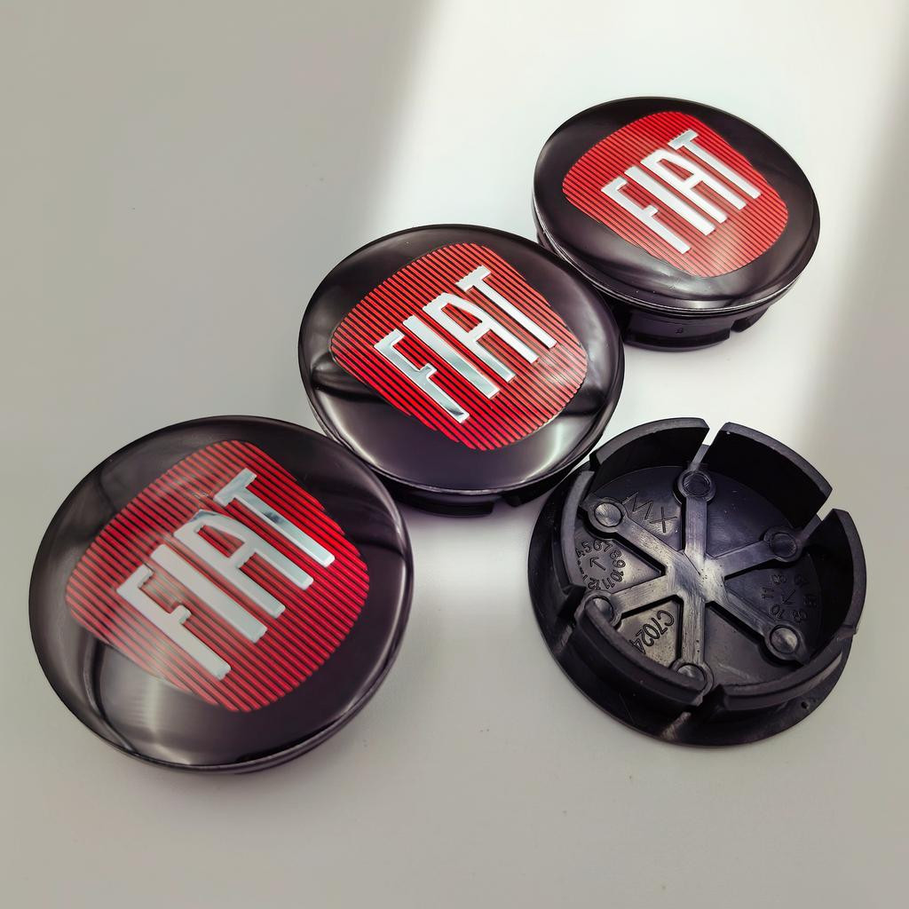 4ks 50mm 5cm logo fiat znak na auto Krytka středu kola Ráfek auta Tuningový kryt znaku Stylizační doplňky Pro 500