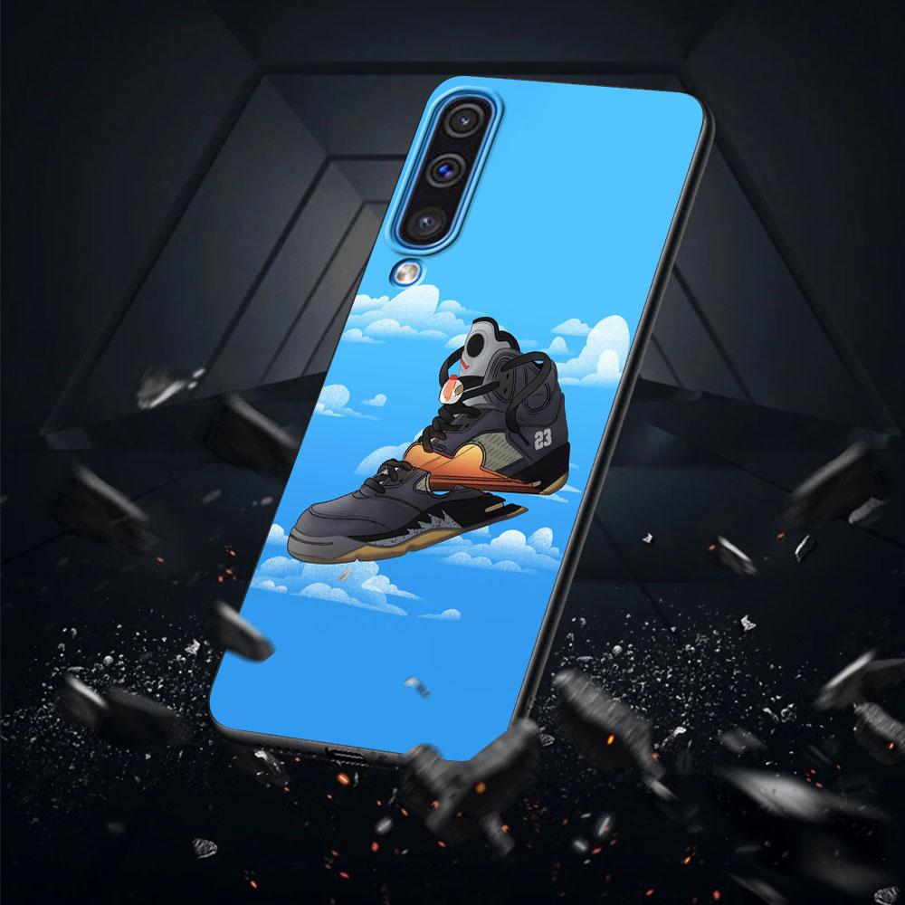 Pouzdro na boty Sneakers pro Samsung Galaxy A50 A50s A40 A20e A20 A30 A30s A70 A70s A10 A10s A20s A11 A21 A42 Černý kryt na telefon