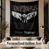Tapestry z nadrukiem własnego tekstu Wzór Deftones Duża ozdoba ścienna Wystrój wnętrza pokoju