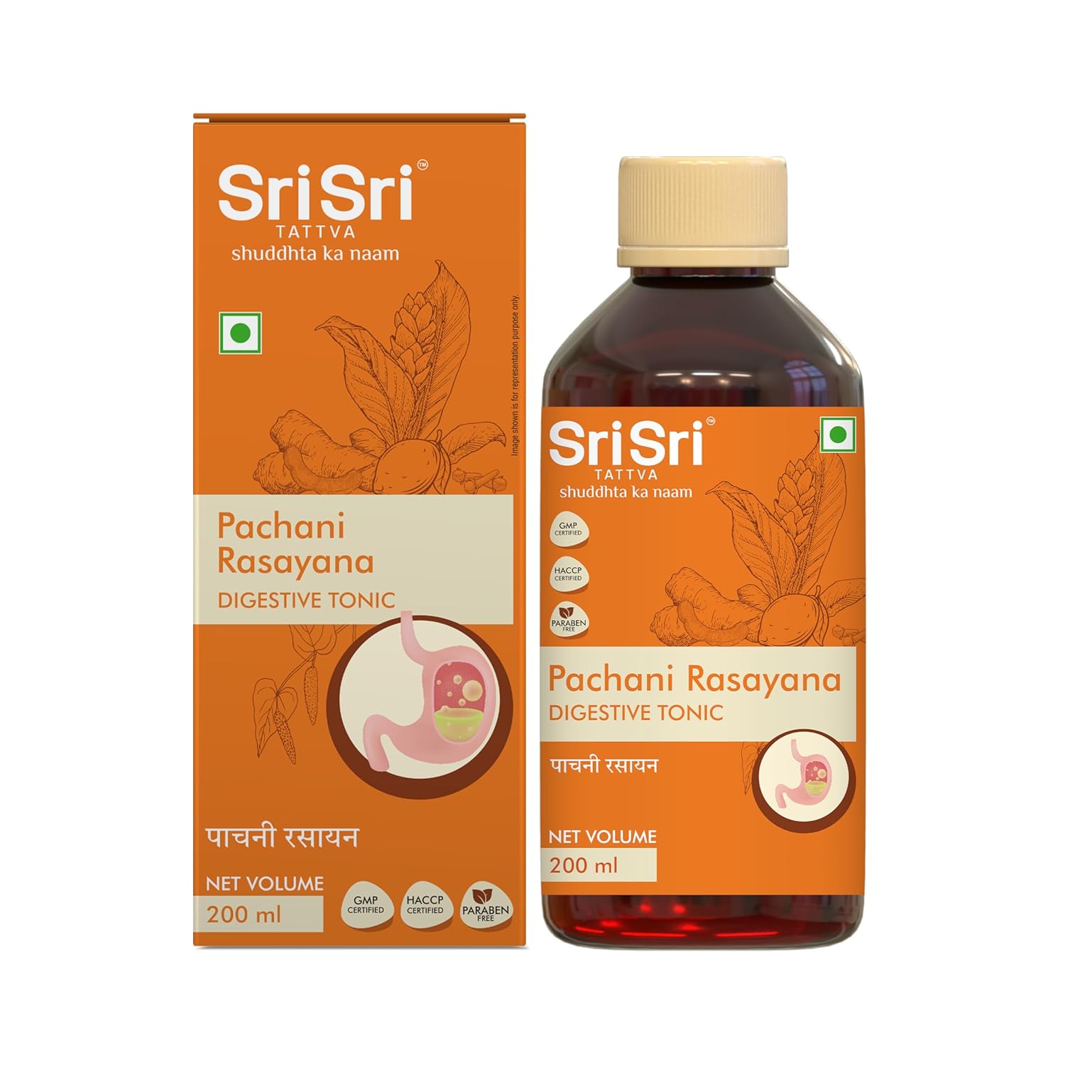 

Sri Sri TATTVA Shuddhta Ka Naam Pachani Rasayana Digestive Liquid 200 Ml X Pack Of 2
