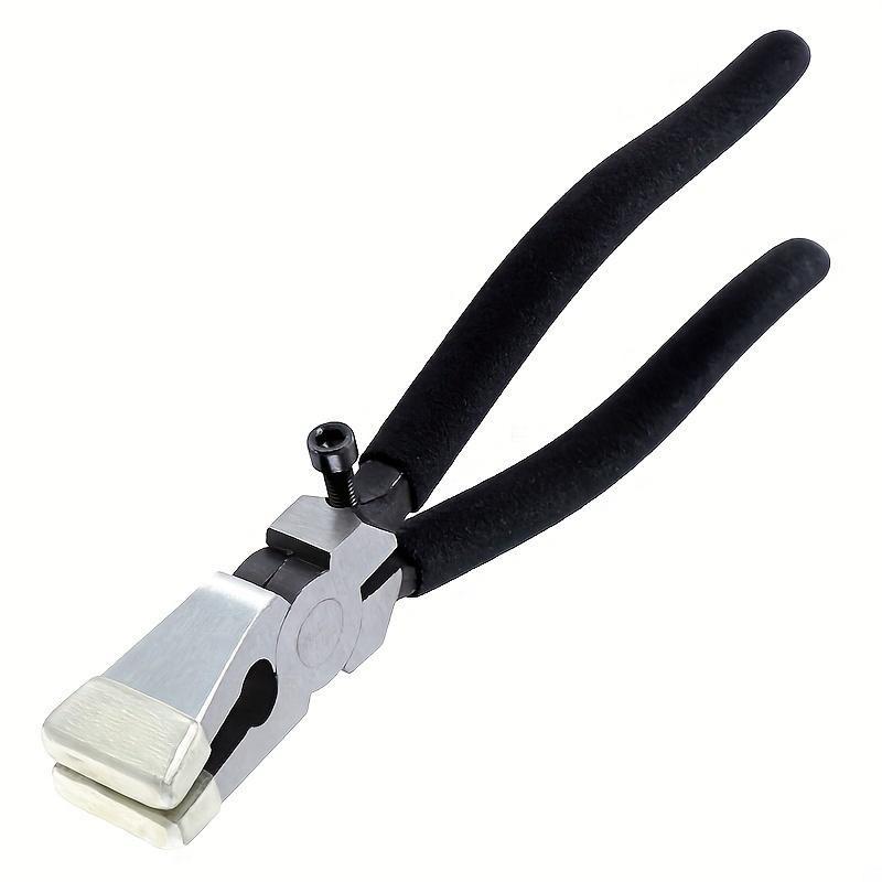 

1 шт. Регулируемый винт, сверхпрочные плоские насадки, плоскогубцы с резиновыми наконечниками для стеклянных бегунов длиной 8 дюймов, инструмент для разрушения витражной мозаики