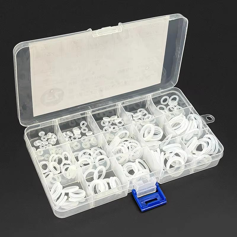 1228Pcs 32Size Clear White Silicone O Rings Assortment Kit With Pick And Hook For Hydraulic Systems Plumbing Repairs Tools