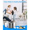 8+8 Pack Dog Water Fountain Replacement Filters Compatible with MAILOFY Dogs Water Bowl Dispenser WF530 9L/2.4GaL, Large Dog Fountain Bowl Filter for