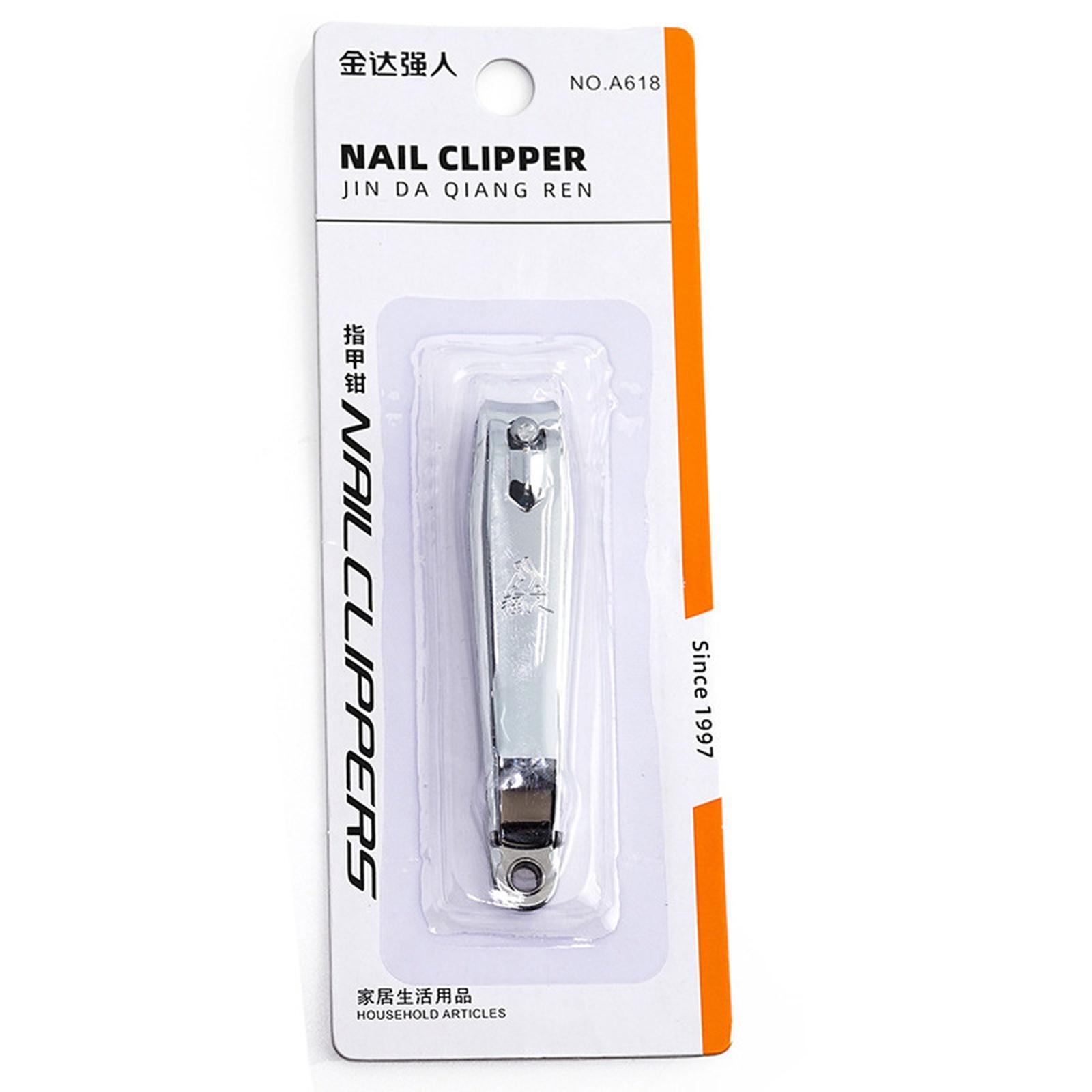 

A618 Large Flat Mouth Nail Clipper Single Individually Packed серебряный