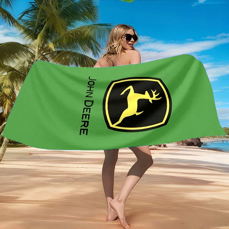 John Deere Design Beach Towel, Quick-drying, Easy to Care for, Suitable for Both Fitness and Beach Vacations,Sports Essential