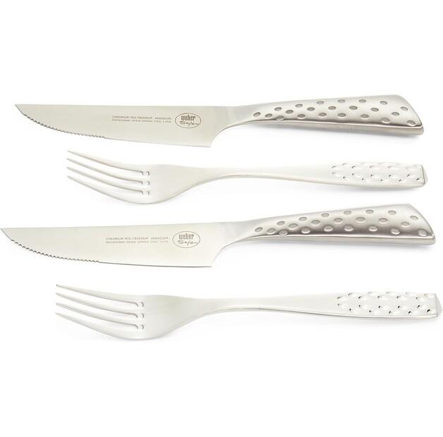 Weber Deluxe Steak Cutlery Set, 4 Pieces (17844)