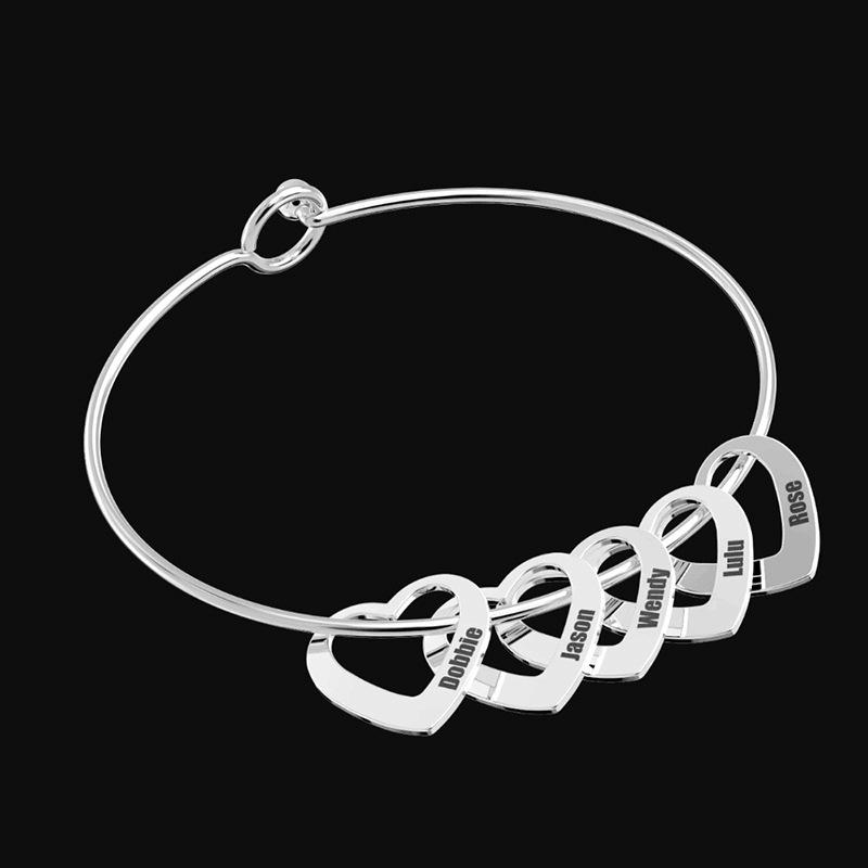 Personalized Peach Heart Love Family Bracelet - One Piece in Stock