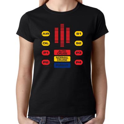 KITT COCKPIT Michael Knight Hasselhoff Rider LED 80s Women's T-Shirt Mens Womens Tees Top