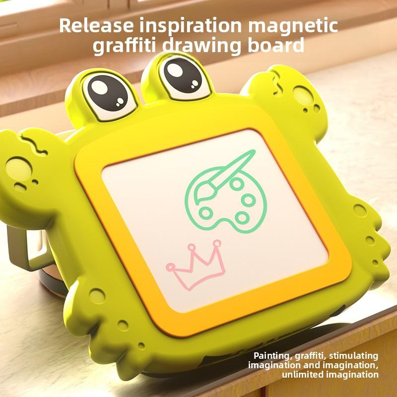 2 In 1 Kids Magnetic Beads Doodle Board with Puzzle Pen Drawing Toys for Children 3-8 Years Montessori Game Education Gift