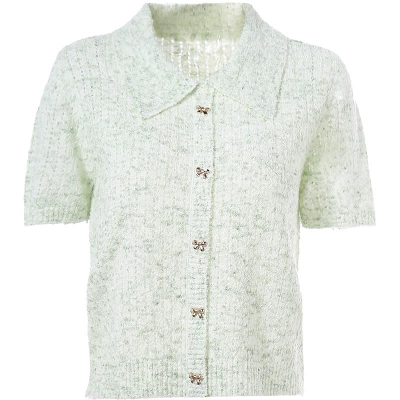 Betu Women's Summer Linen Blend Knit Short Sleeve Top