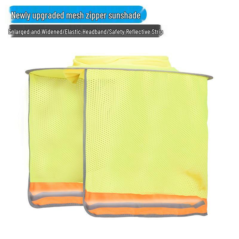 Extra Large Summer Sun Protection Hat for Outdoor Construction: Breathable, Wide Brim Safety Helmet