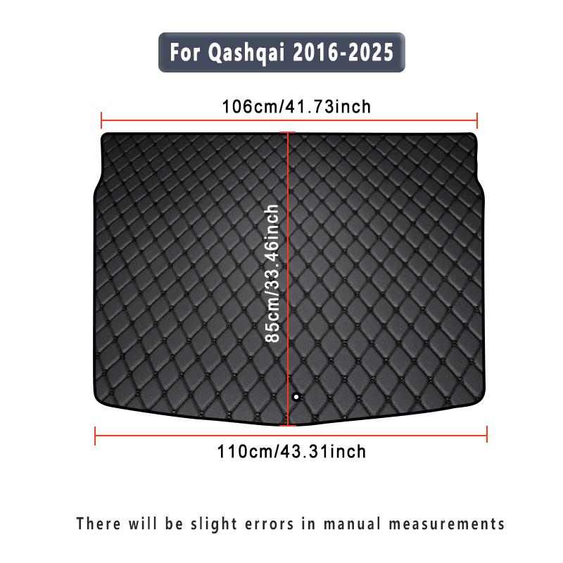 All-Weather Car Trunk Liner For Nissan Qashqai 2008-2025, Wear-Resistant Anti-Slip Cargo Mat Automotive Interior Accessories Pa