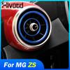 For MG ZS Car Accessories -2017 Auto Air Conditioning Outlet Cover Sticker Stainless Steel Vent Interior Decoration Stylings