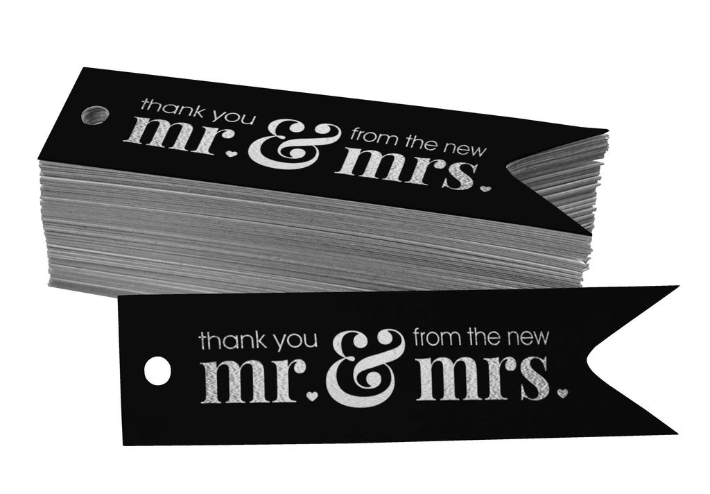Inkdotpot Pack Of 100 Thank You From The New Wedding Favor Paper Tags Craft Real Gold Foil Hang