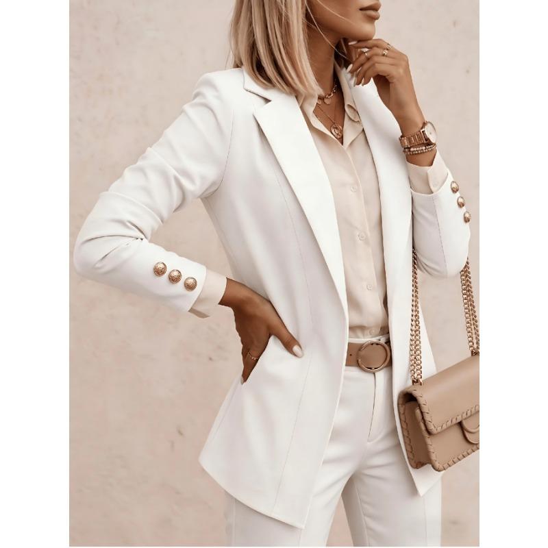 All Colors Sizes Casual Fashion Lapel Long Sleeve Blazer For Women