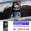 Horror Ghost Doll Car Sticker Auto B-pillar Car Center Column Decor Cover Scratches Waterproof Sunscreen Vinyl Decal Accessories