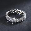 Tancise Classic 925 Sterling Silver  Zircon Ring Ladies Jewelry Wedding Promise Party Gift