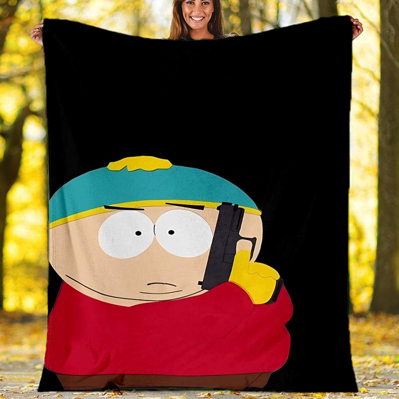 South Park Theme Printed Blanket - Perfect for Couch, Bed, Travel & Outdoor Use | Machine Washable, Cozy & Durable.