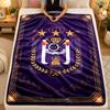 Flannel BlanketAnderlecht FC Warm Soft Throw Blanket for Indoor Sofa Bed Living Room Use