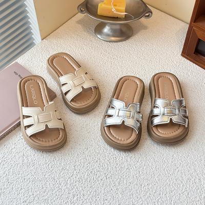 Kinder Hausschuhe Outdoor Rutschfest Mädchen Sandalen Lässig Koreanischer Stil 2025 Sommer Neu Kinder Strandschuhe Weiche Sohle Bequem