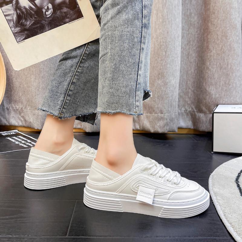 New Spring Casual Canvas Breathable Flat-soled Height-increasing Women's Sports Shoes Non-slip Comfortable Running ShoesNO: 1689