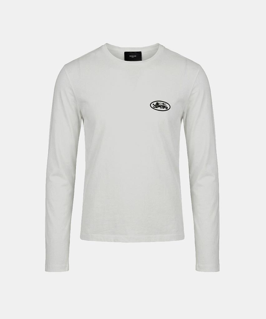 BADBLOOD Mystic Print Fitted Long Sleeve T-Shirt - White