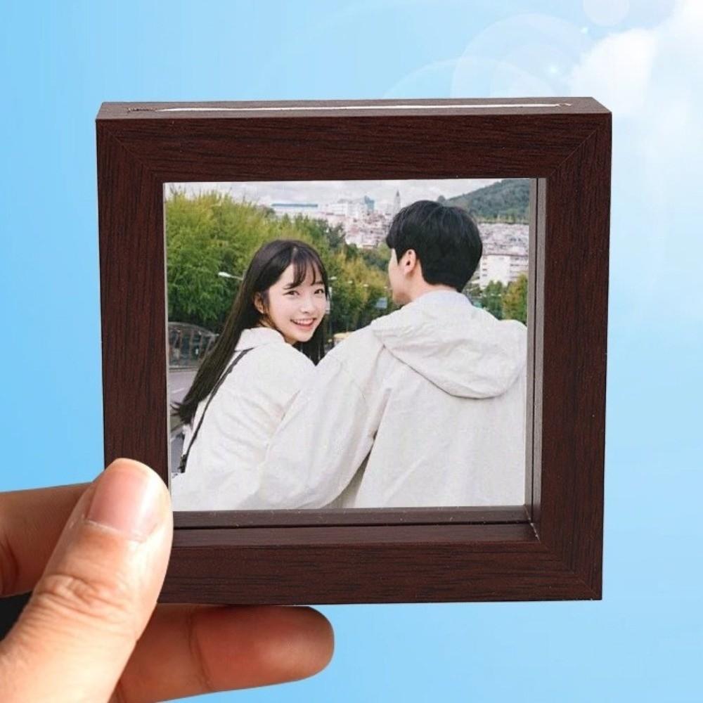 5PCS Square Magnetic Photo Frame Decorative Fridge Magnet Mini Picture Frames  Room Decoration
