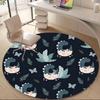 1PCDino Eggs Office Round Area Rug, Mat Suitable For Office, Under Office Chairs Bedroom Living Room Home Decor, Room Deco