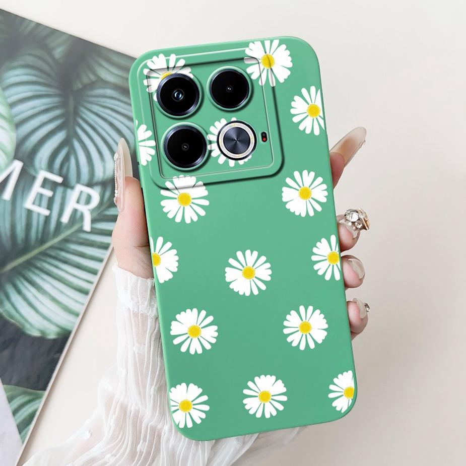 For Infinix Note 40 Case X6853 Pretty Girls Sunflowers Cover Soft Silicone Phone Case For Infinix Note 40 Pro Plus Note40 Fundas