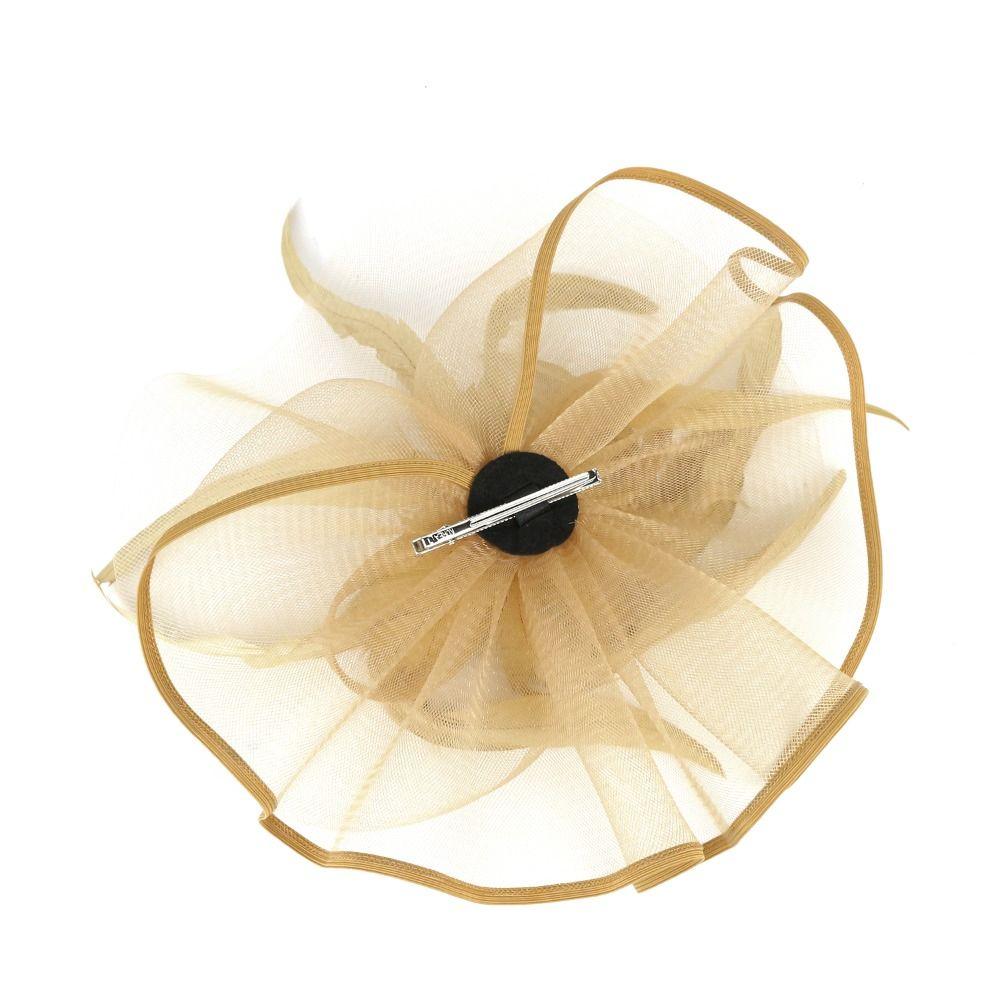 Formal Dress Fascinator Headdress British Retro Bridal Mesh Cap Sweet Top Hat Headband  Party