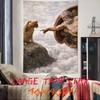 Cool Fashion Funny Cool Cat Tapestry Decoration Bedroom Dormitory Background Cloth Holiday Home Party Living Room Club Tapestry