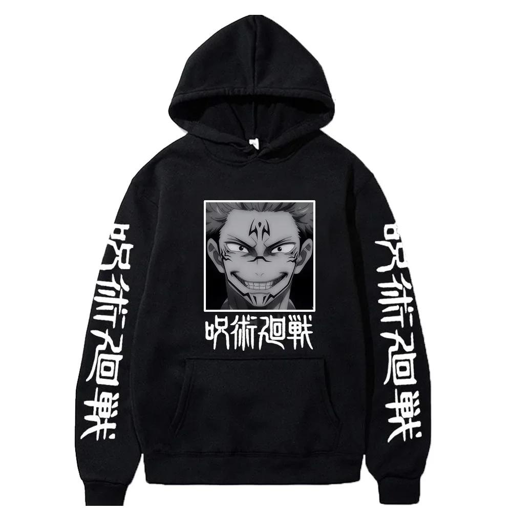 Anime Manga Print Unisex Hoodie Sweatshirt Full Sleeve Long-lasting Battle Animation Winter Hoodie Loose Sport Fleece Hoodie