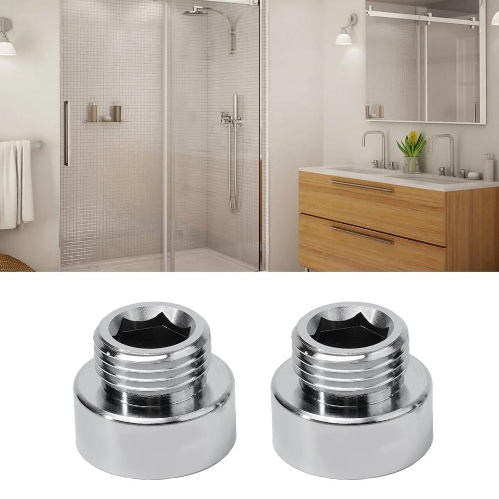 High Quality Chrome Plated Shower Head Adapter 34 Female To 12 Male Reducer