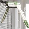 3 In 1 Rotating Crevice Brush Kitchen Toilet Stove Sink Scrubbing Cleaning Tool Hard-Bristled Brush for Stiff Angled Bristles