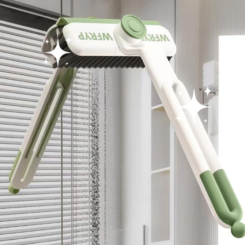 3 In 1 Rotating Crevice Brush Kitchen Toilet Stove Sink Scrubbing Cleaning Tool Hard-Bristled Brush for Stiff Angled Bristles