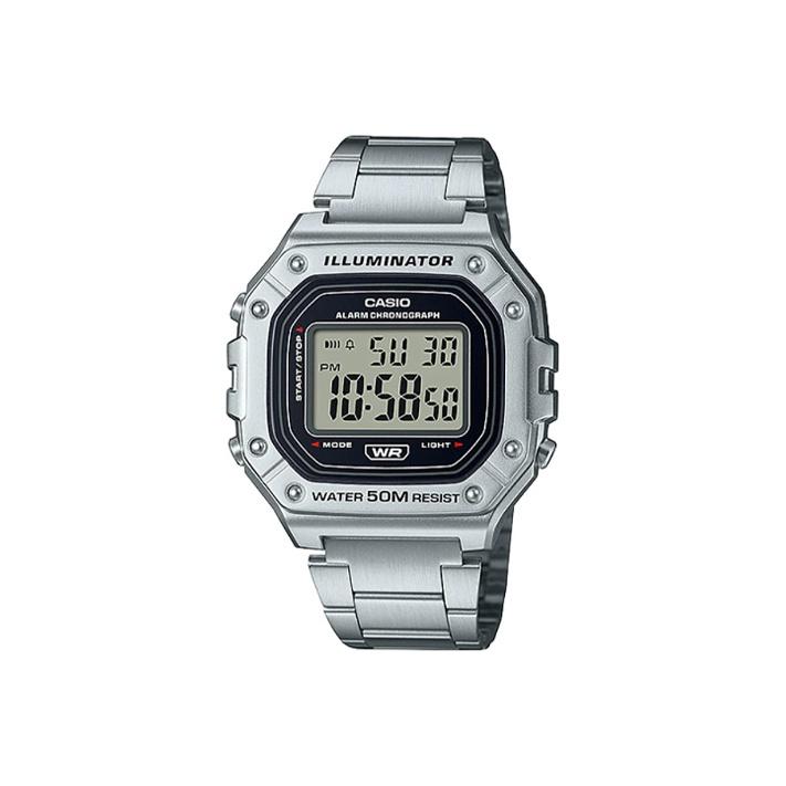 CASIO G Shock W218HD 1A W-218HD-1AV Silver Strap Single Watch