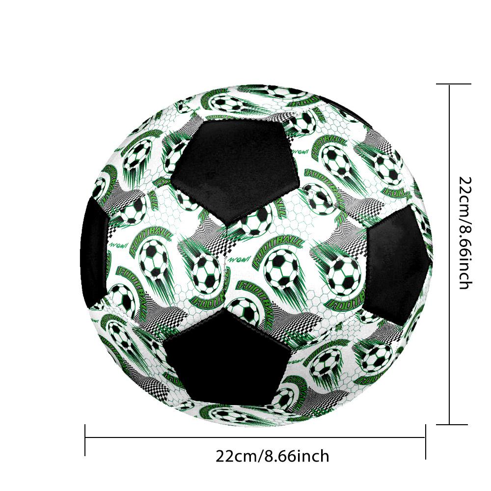 1pc Soccer Ball Soccer Ball Size 5 Football Machine Sewn Indoor/Outdoor Universal Football Q2