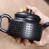 220ml Yixing Handmade Purple Clay Teapot Household Hand-carved Zisha Tea Pot Beauty Tea Infuser Kettle Chinese Tradition Tea Set