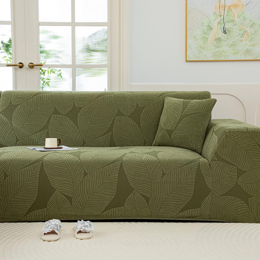 Stretch Thick Plush Jacquard L Shape Sofa Cover Slipcover Couch Protector Living Room Furniture Cover