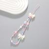 Bow Knot Cellphone Pendant Candy Colored Phone Chain New Phone Case Wrist Ring  Women
